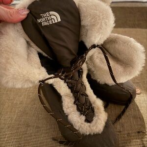 The North Face Dark Brown Fur-Lined Boots
